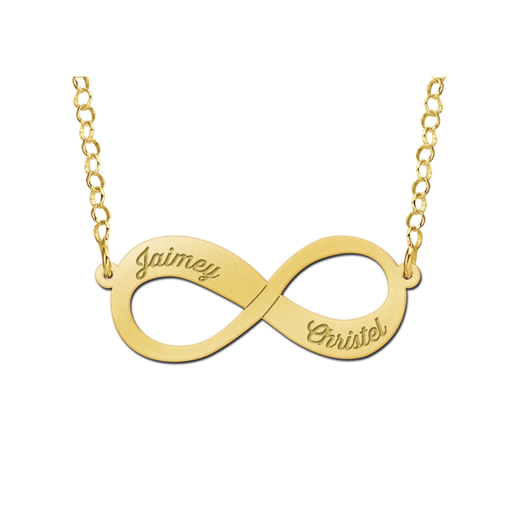 Infinity ketting van goud. Infinity ketting van goud.
