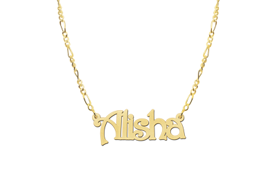 Gouden naamketting model Alisha2