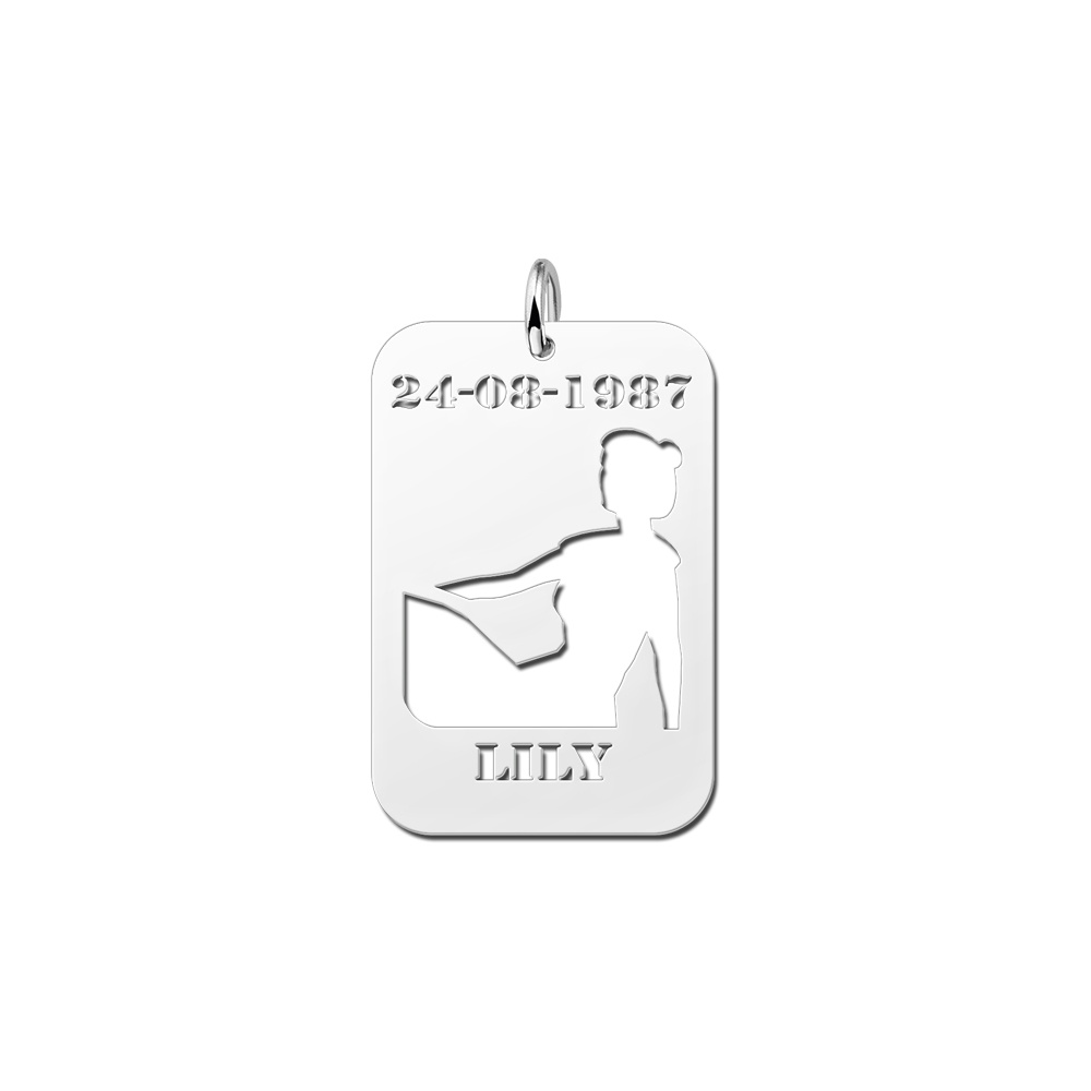 Zilveren hanger sterrenbeeld maagd Zilveren hanger sterrenbeeld maagd