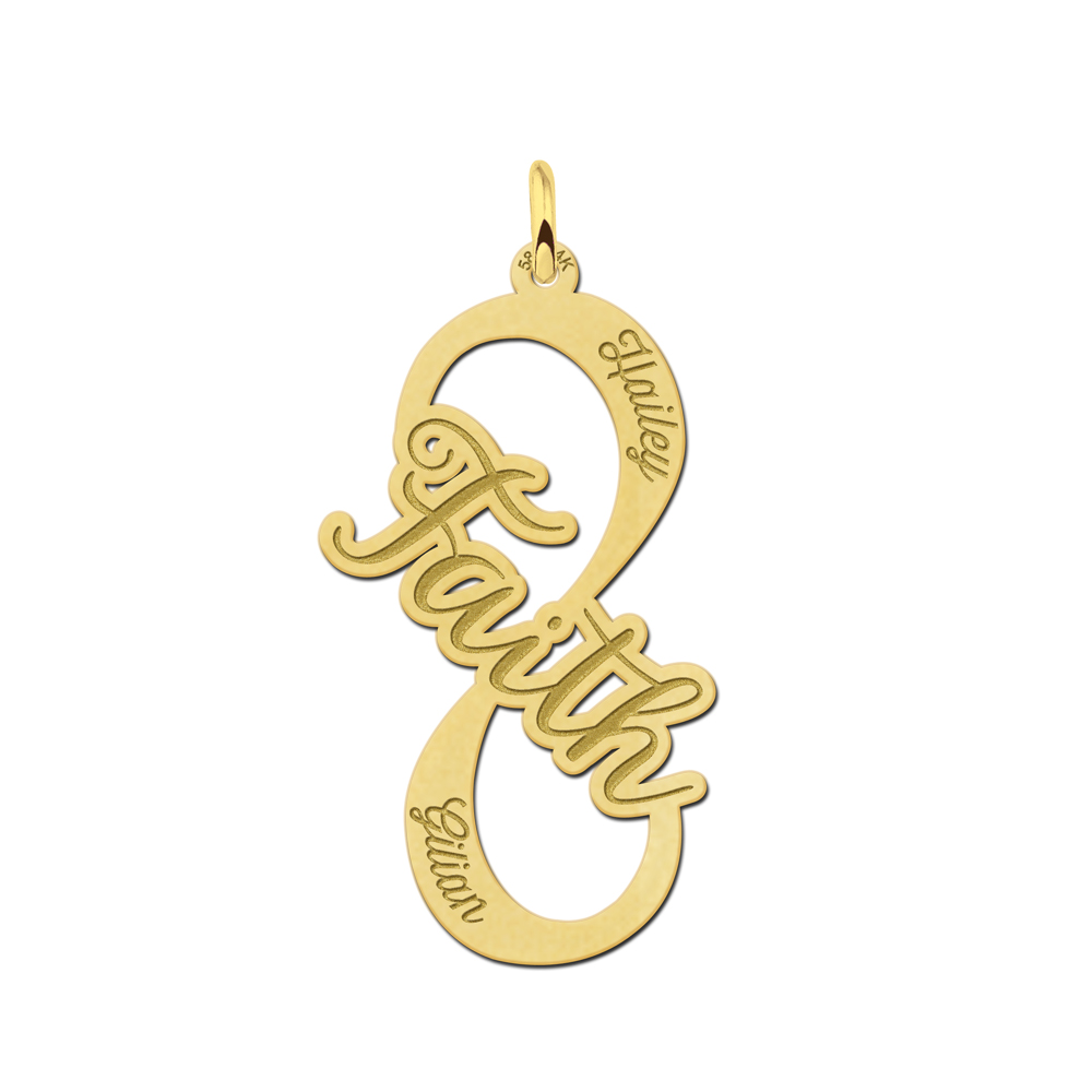 Gouden Faith infinity hanger Gouden Faith infinity hanger