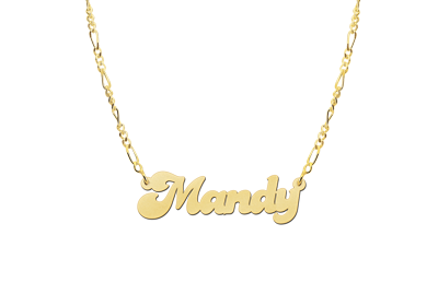 Gouden naamketting model Mandy2 Gouden naamketting model Mandy2