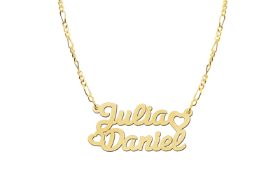 Gouden naamketting model Julia/Daniel2 Gouden naamketting model Julia/Daniel2