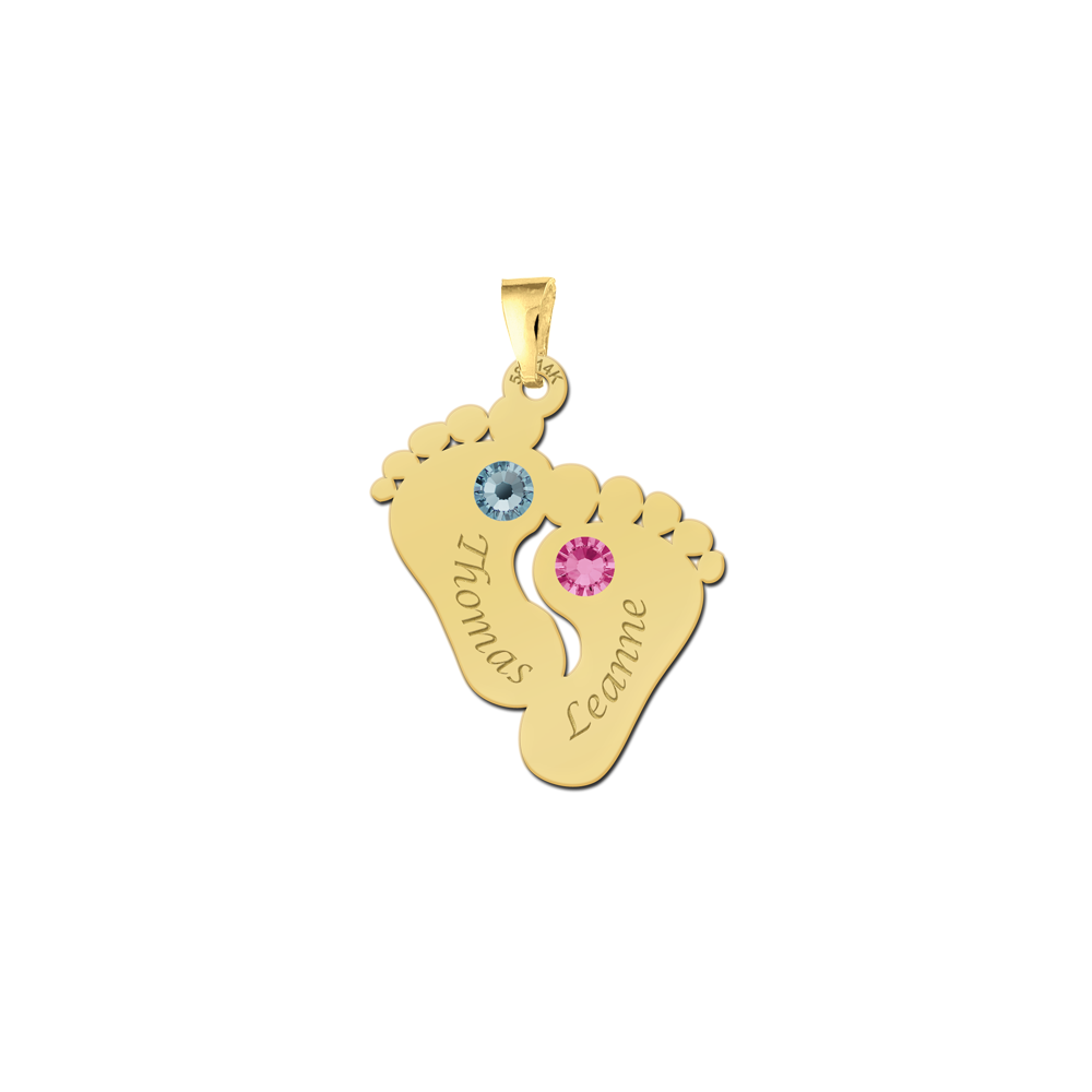 Gouden mama sieraad voetjes Gouden mama sieraad voetjes