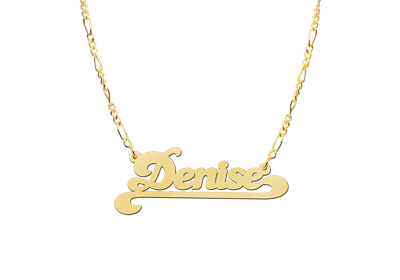 Gouden naamketting model Denise2 Gouden naamketting model Denise2