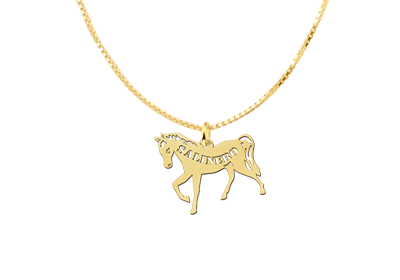 Gouden hanger paard2 Gouden hanger paard2