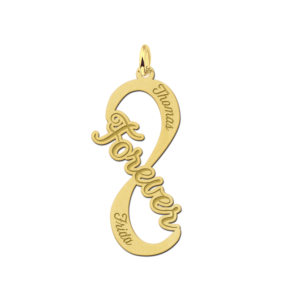 Gouden Forever infinity hanger