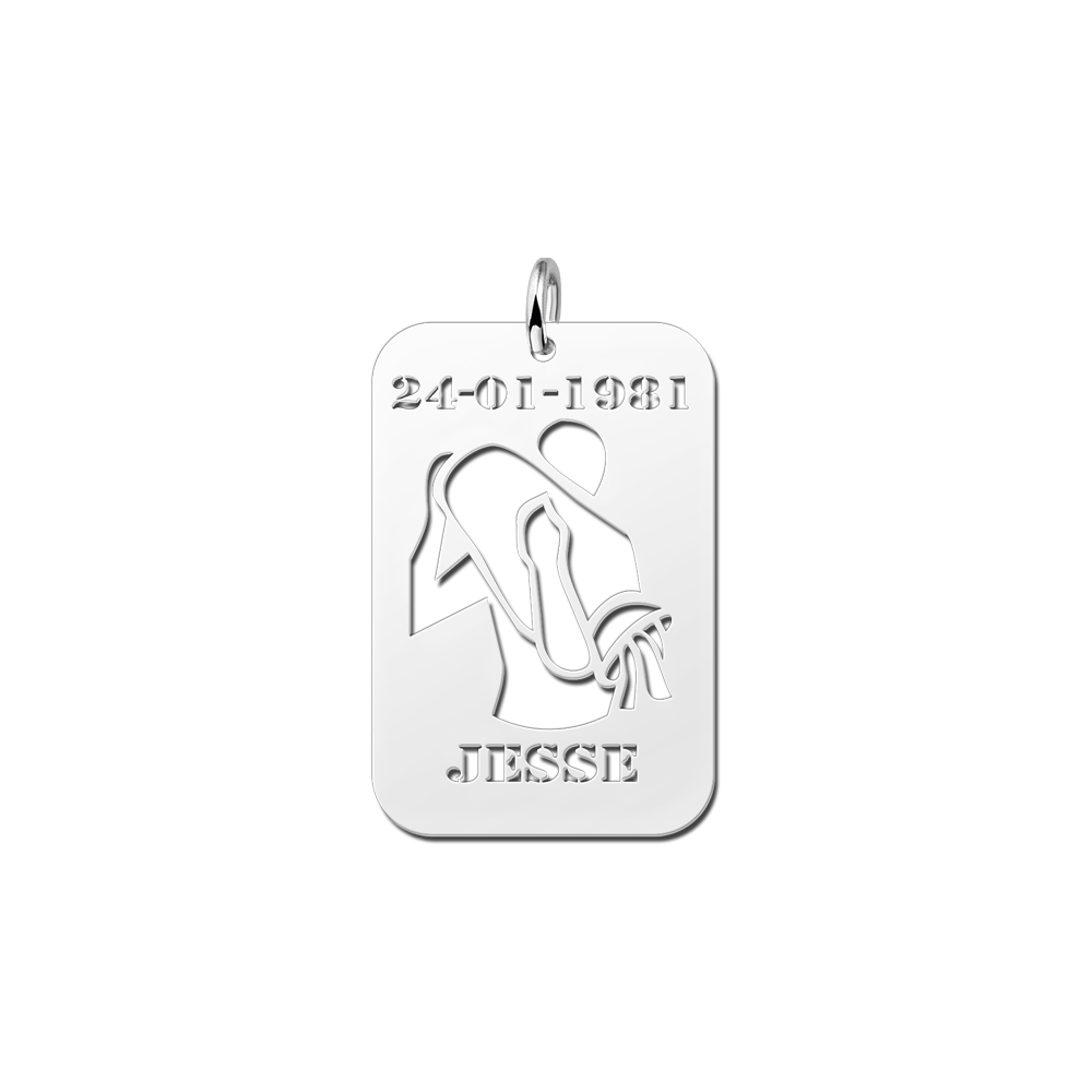 Zilveren hanger sterrenbeeld waterman Zilveren hanger sterrenbeeld waterman