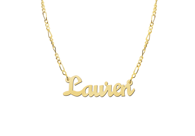 Gouden ketting met naam model Lauren2 Gouden ketting met naam model Lauren2