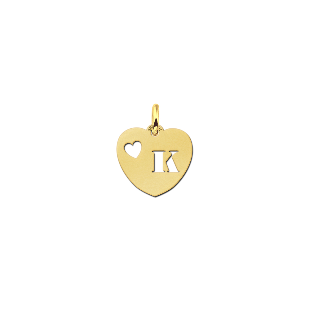 Gouden letterhanger hart Gouden letterhanger hart