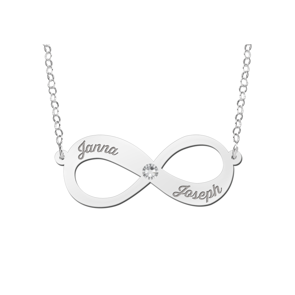 Zilveren infinity ketting Zilveren infinity ketting